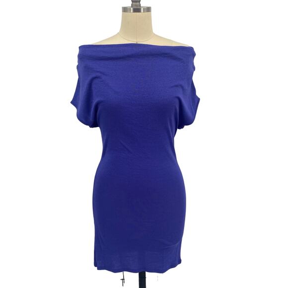 Michael Stars Women's Royal Blue Sparkle Bodycon Dress One Size Fits Most - Picture 1 of 12